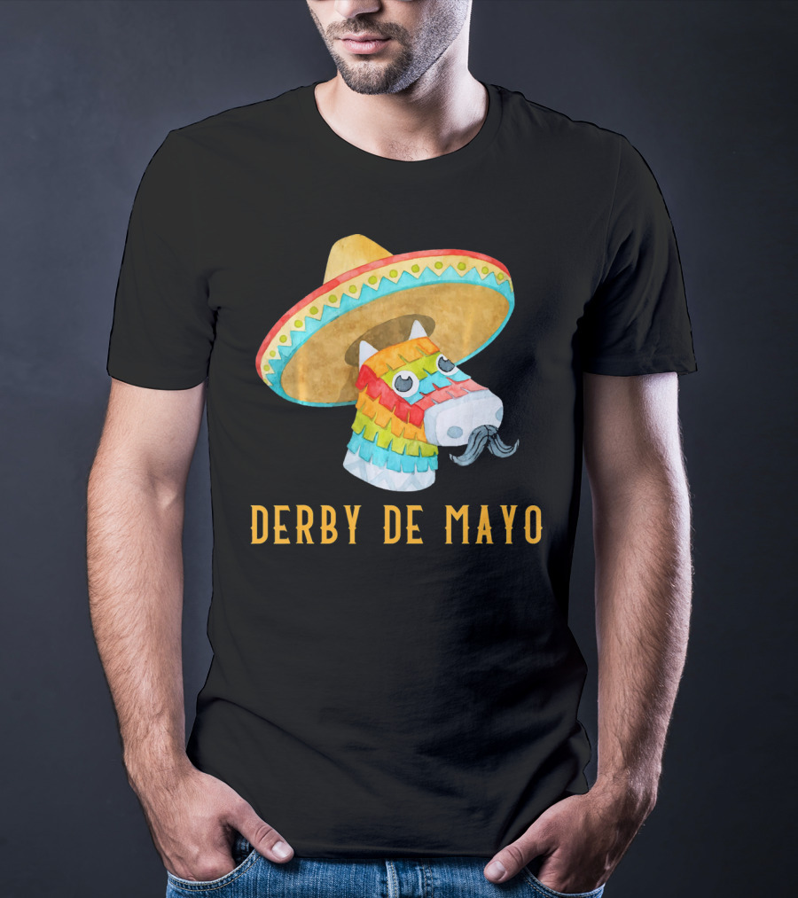 Derby De Mayo Kentucky Horse Race Piñata Sombrero T-Shirt