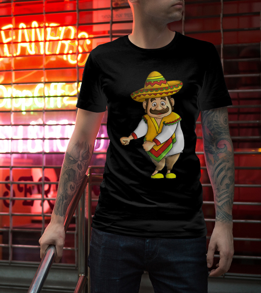 Flossing Mariachi Cute Cinco De Mayo Sombrero Dance Fiesta T-Shirt