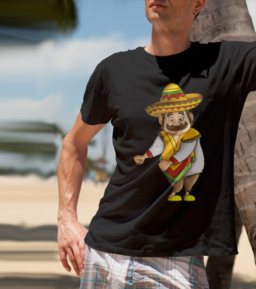 Flossing Mariachi Cute Cinco De Mayo Sombrero Dance Fiesta T-Shirt