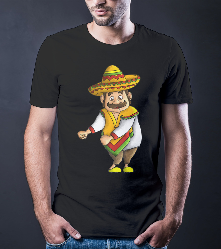 Flossing Mariachi Cute Cinco De Mayo Sombrero Dance Fiesta T-Shirt