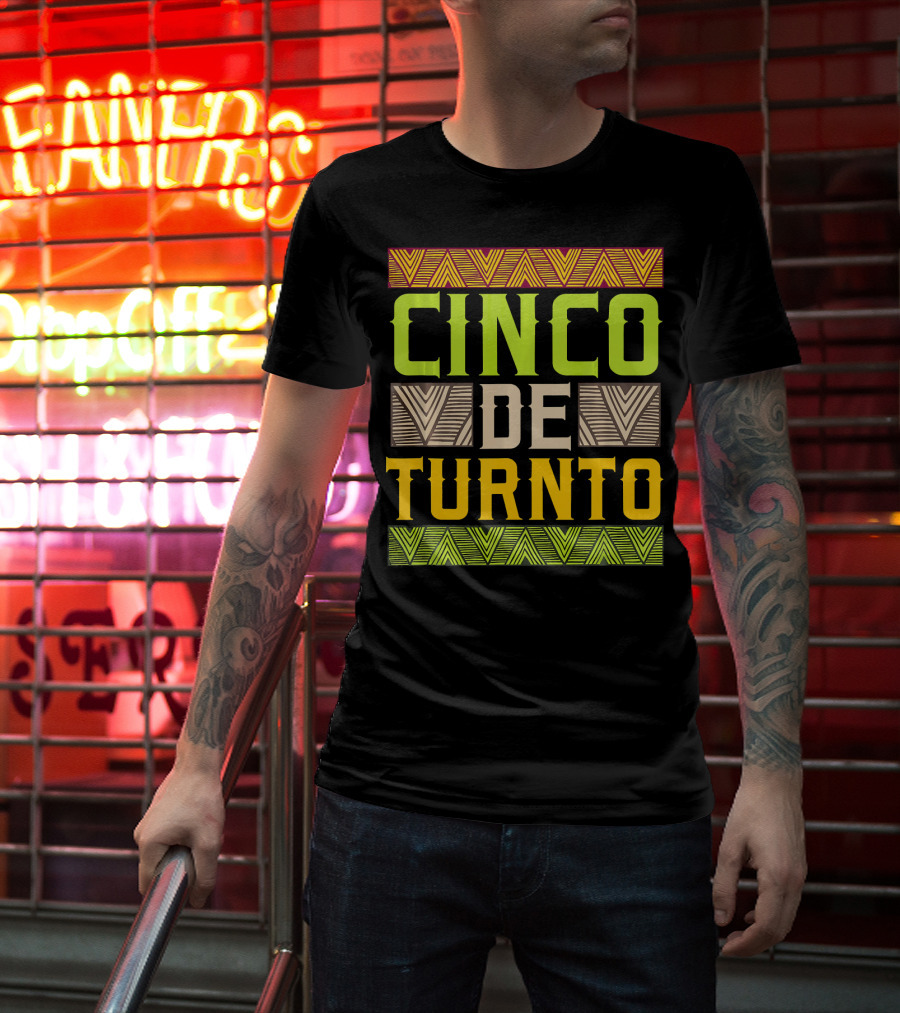 Cinco De Turnto Vibrant Geometric Cinco De Mayo T-Shirt