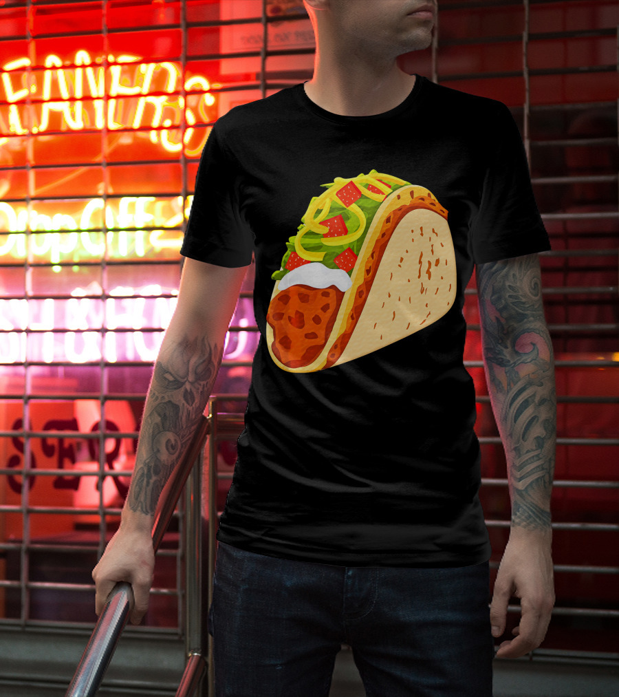 Yummy Taco Funny Mexican Food Lover Cinco T-Shirt