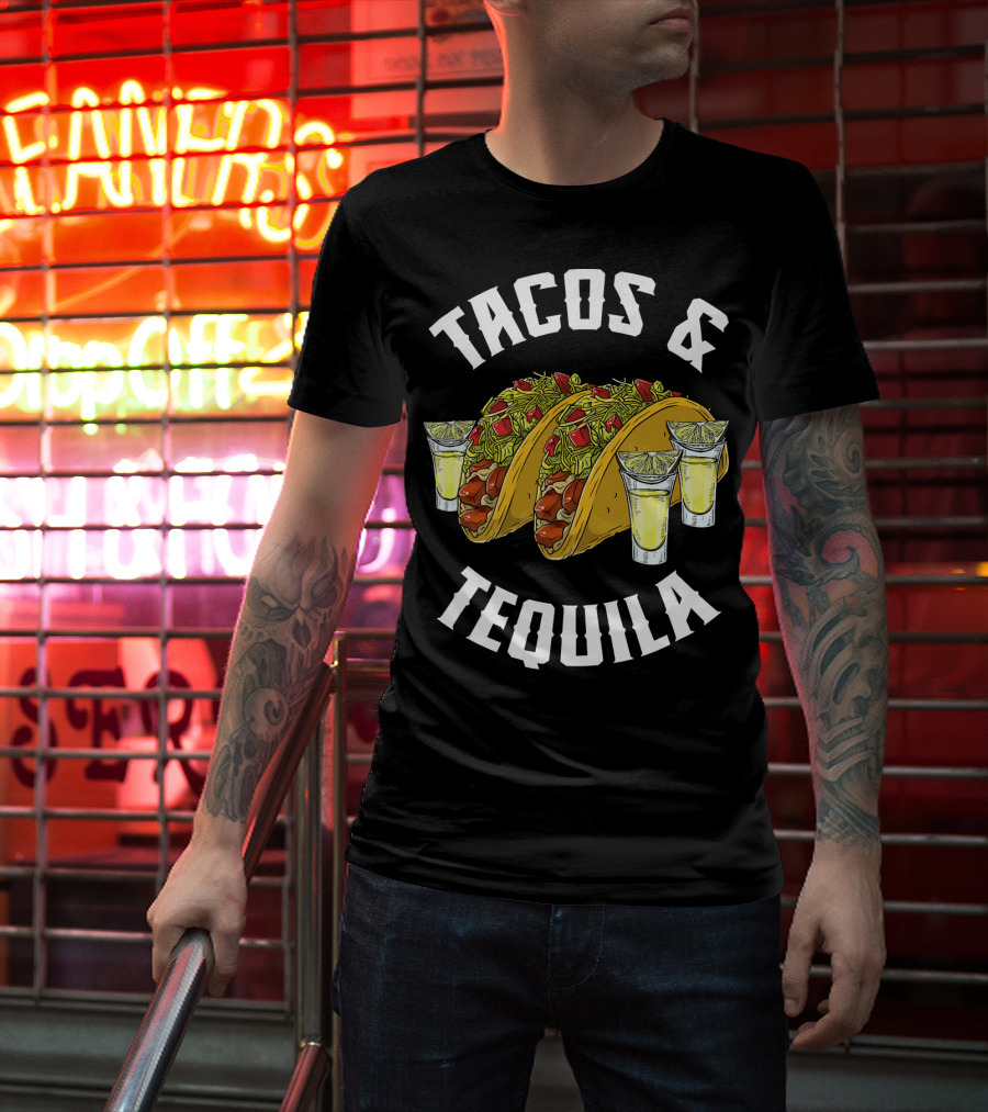 Tacos And Tequila With Lime Shots T-Shirt