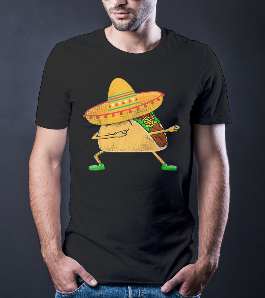 Mexican Sombrero Dabbing Taco T-Shirt