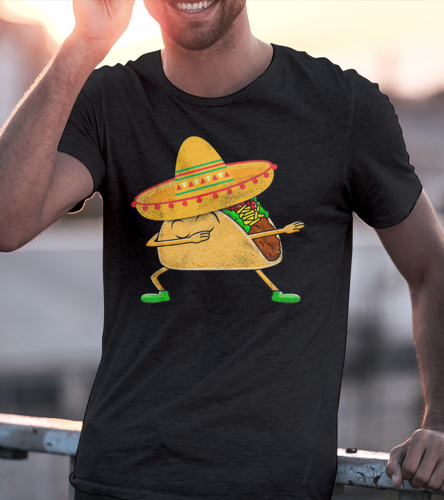 Mexican Sombrero Dabbing Taco T-Shirt