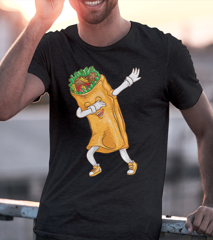 Cinco De Mayo Dabbing Burrito Cool Taco Party T-Shirt