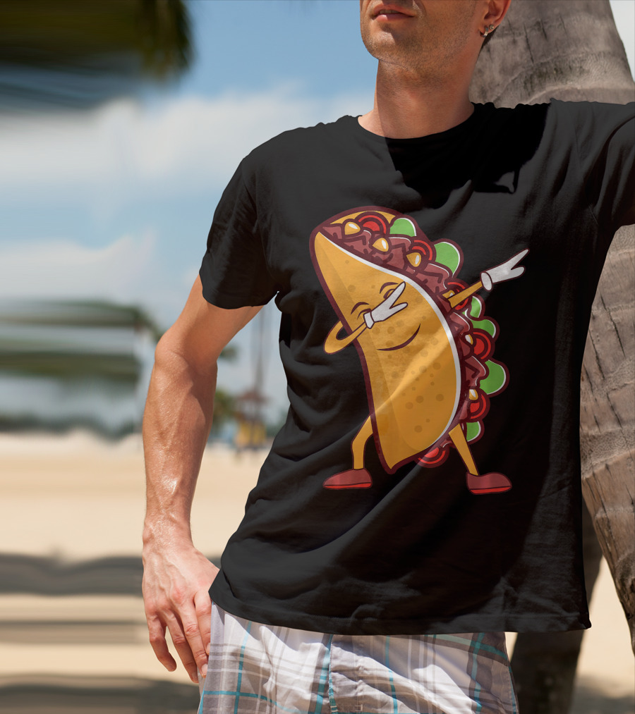 Dabbing Taco Cinco De Mayo Mexican Food T-Shirt