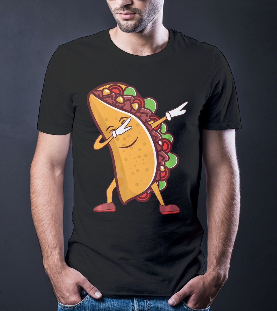 Dabbing Taco Cinco De Mayo Mexican Food T-Shirt