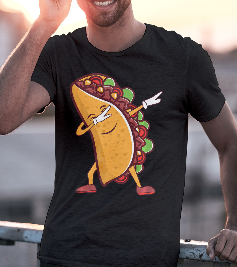 Dabbing Taco Cinco De Mayo Mexican Food T-Shirt
