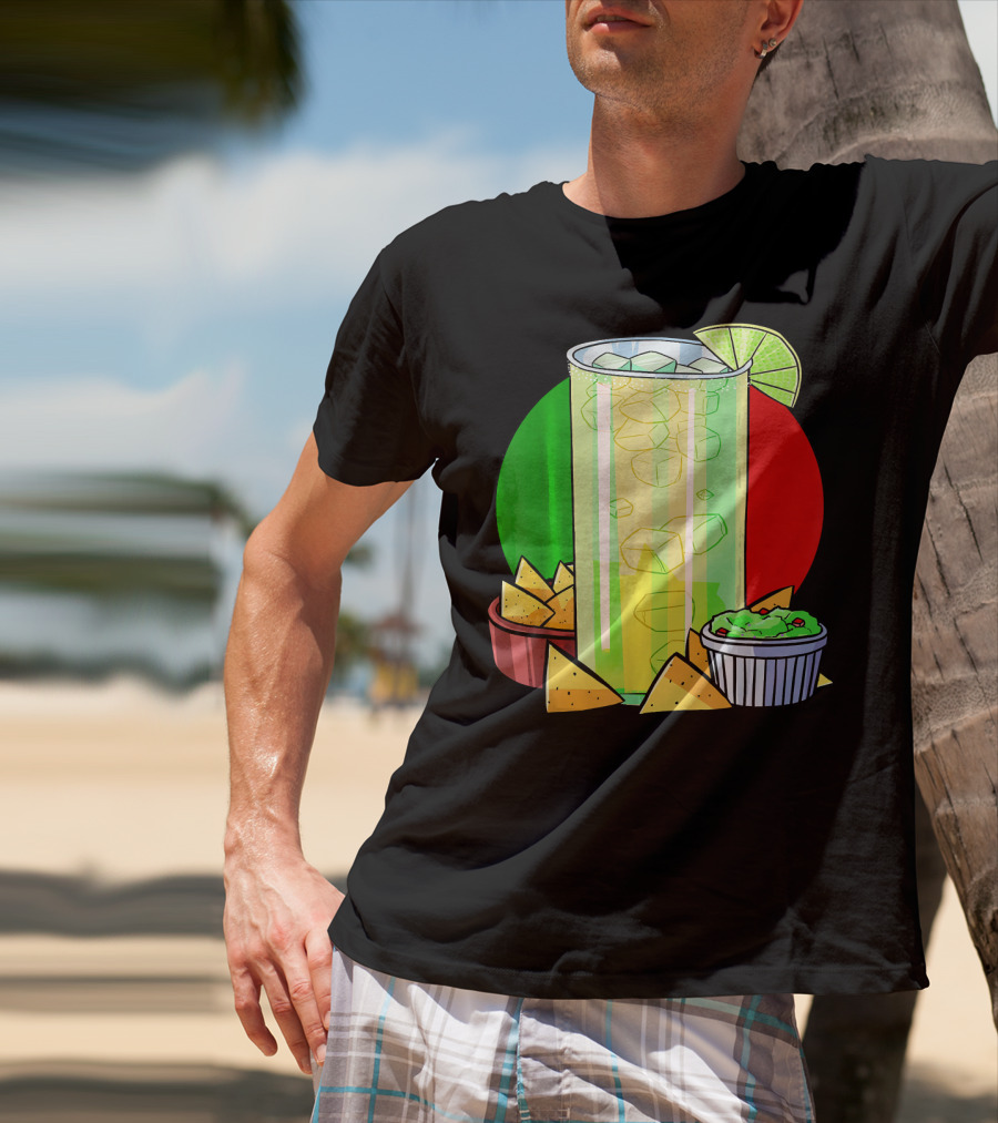 Funny Cinco De Mayo Tequila Guacamole Nachos Lime Fiesta T-Shirt