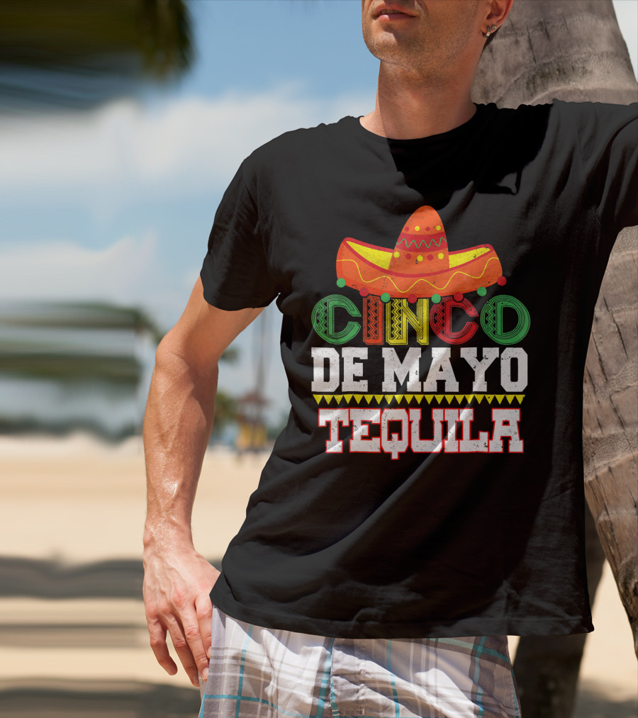 Cinco De Mayo Tequila Sombrero T-Shirt