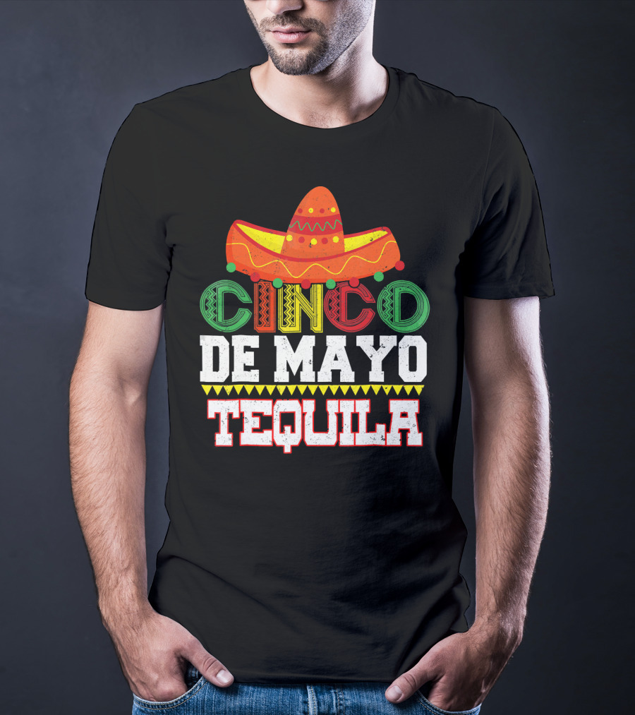 Cinco De Mayo Tequila Sombrero T-Shirt