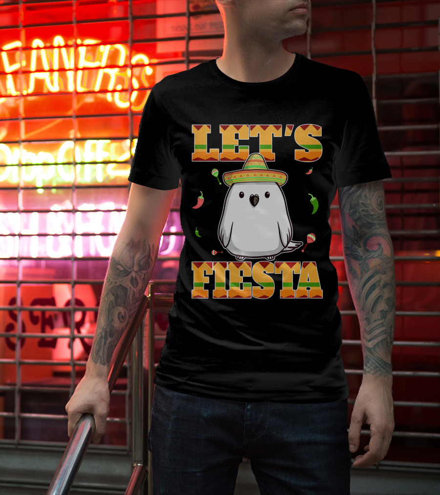 Let's Fiesta Bird Sombrero Cinco De Mayo Mexican T-Shirt