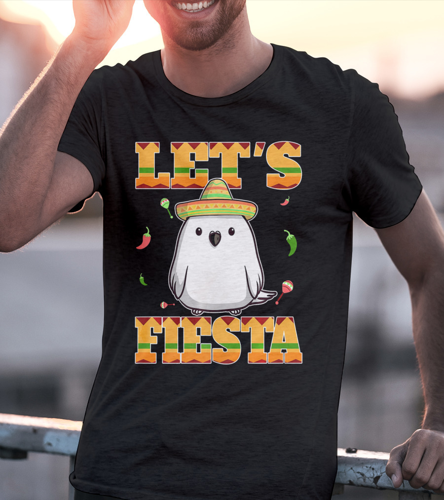 Let's Fiesta Bird Sombrero Cinco De Mayo Mexican T-Shirt