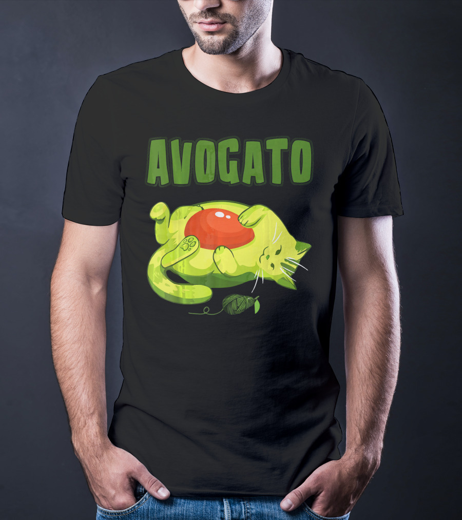 Avogato Cinco De Mayo Funny Meow Avocado Mexico T-Shirt