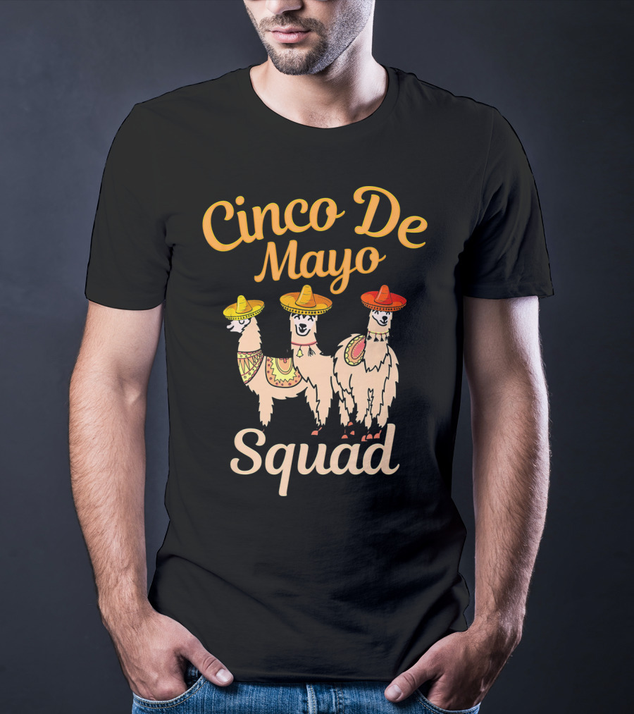 Cinco De Mayo Llama Squad T-Shirt