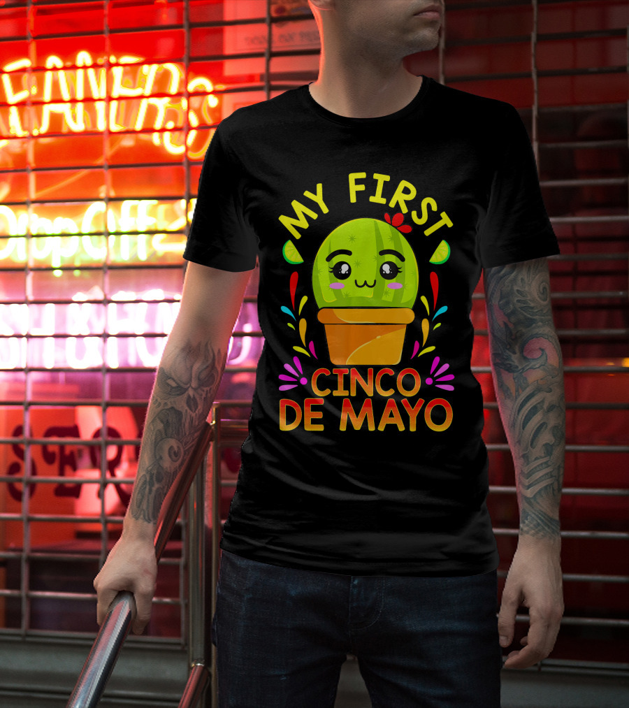 My First Cinco De Mayo Cute Cactus Baby T-Shirt