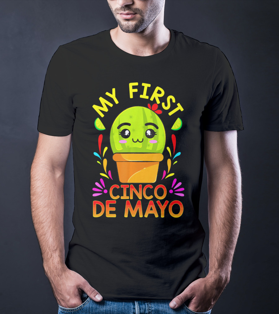 My First Cinco De Mayo Cute Cactus Baby T-Shirt