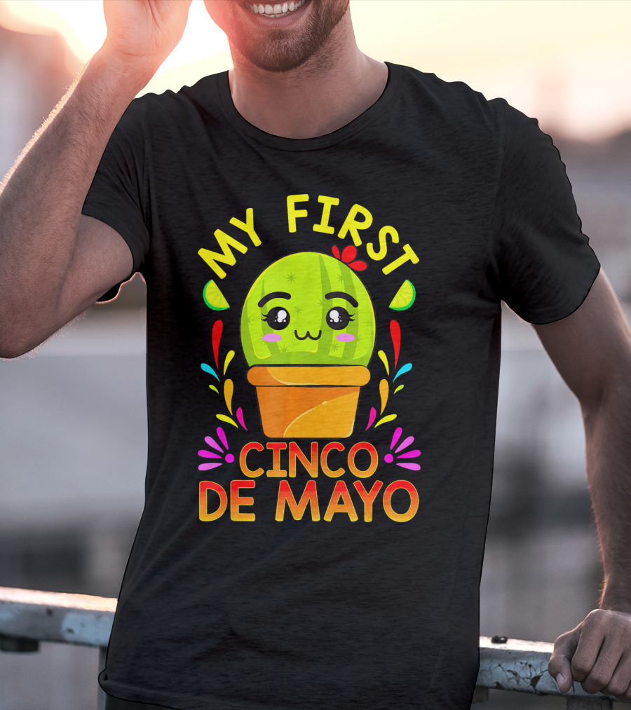 My First Cinco De Mayo Cute Cactus Baby T-Shirt