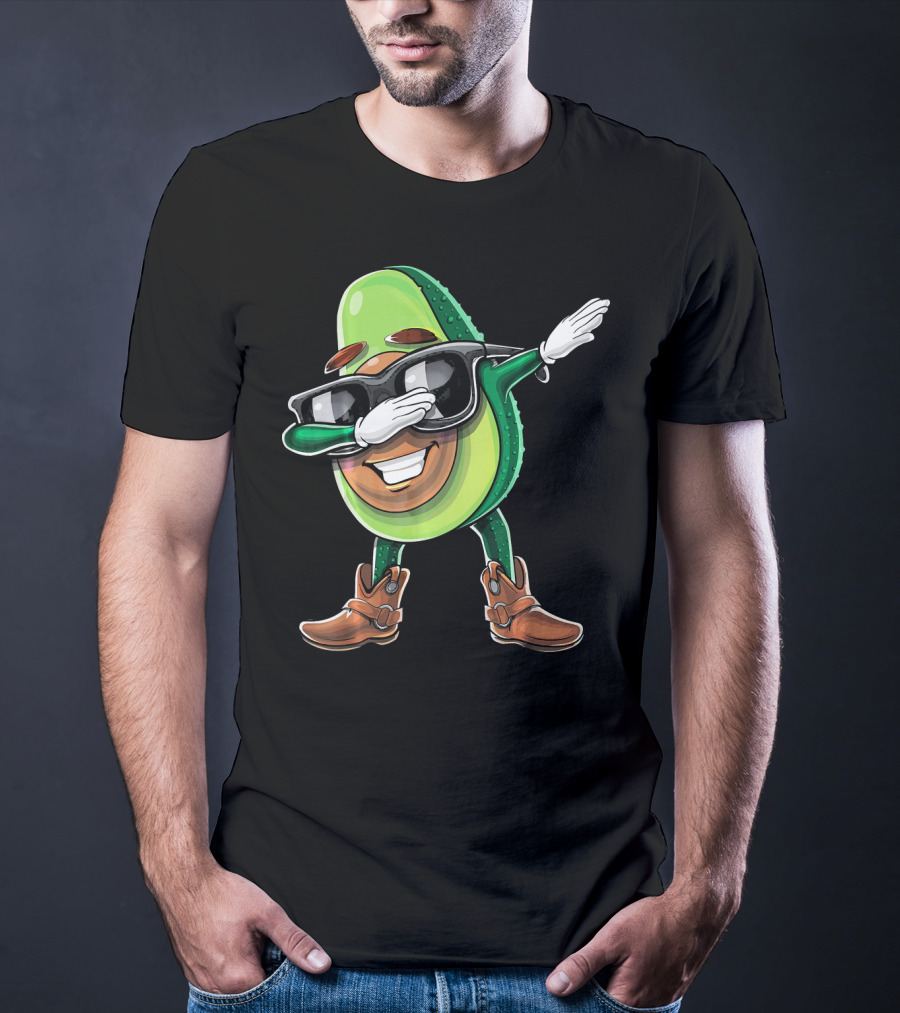 Cinco De Mayo Dabbing Avocado Fiesta Fun T-Shirt