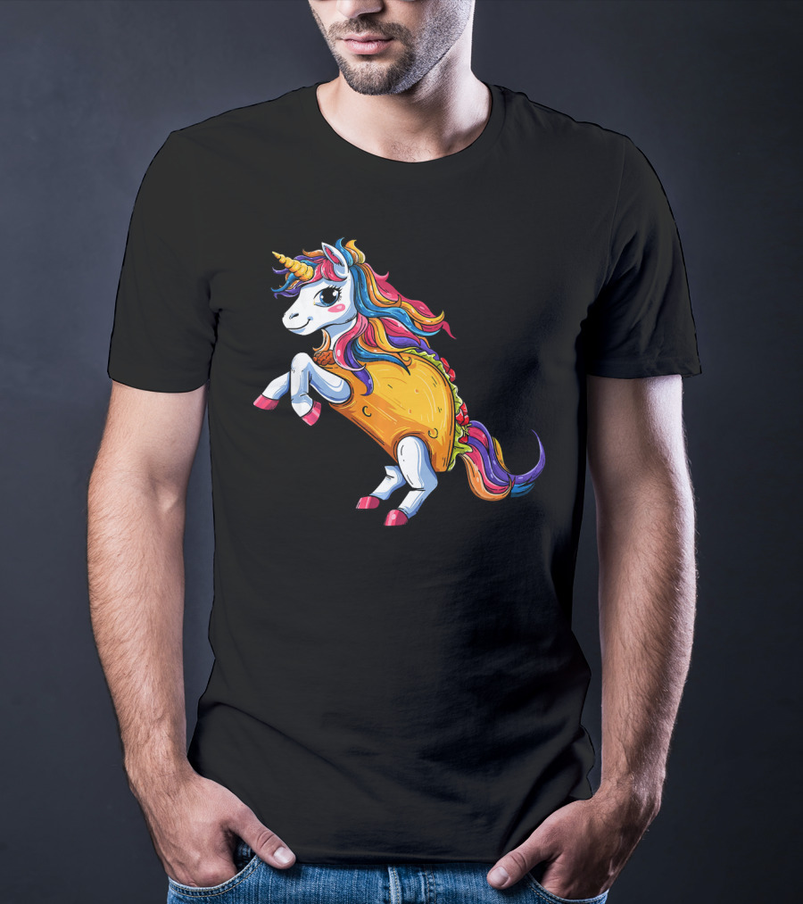 Unicorn Tacos Cinco De Mayo Rainbow Magic T-Shirt