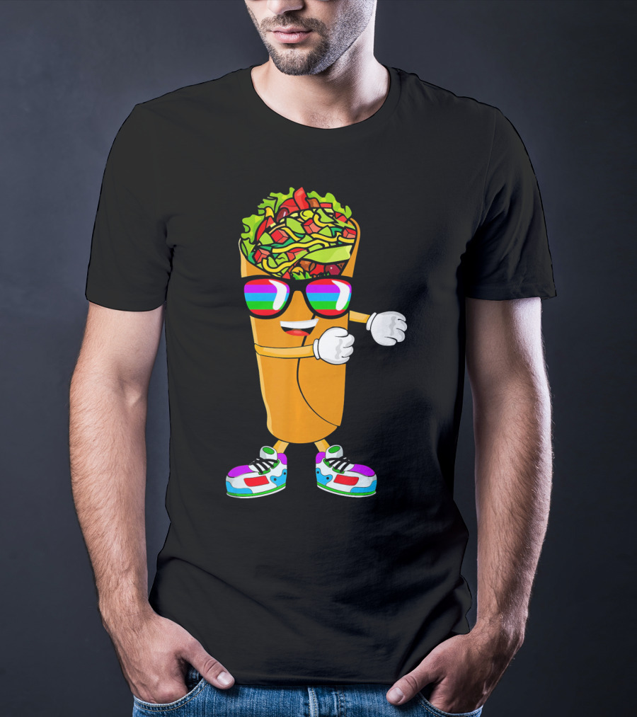Flossing Burrito Dancing Cinco De Mayo Fun T-Shirt