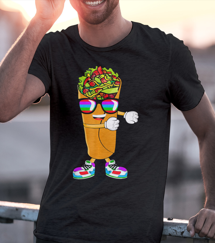 Flossing Burrito Dancing Cinco De Mayo Fun T-Shirt