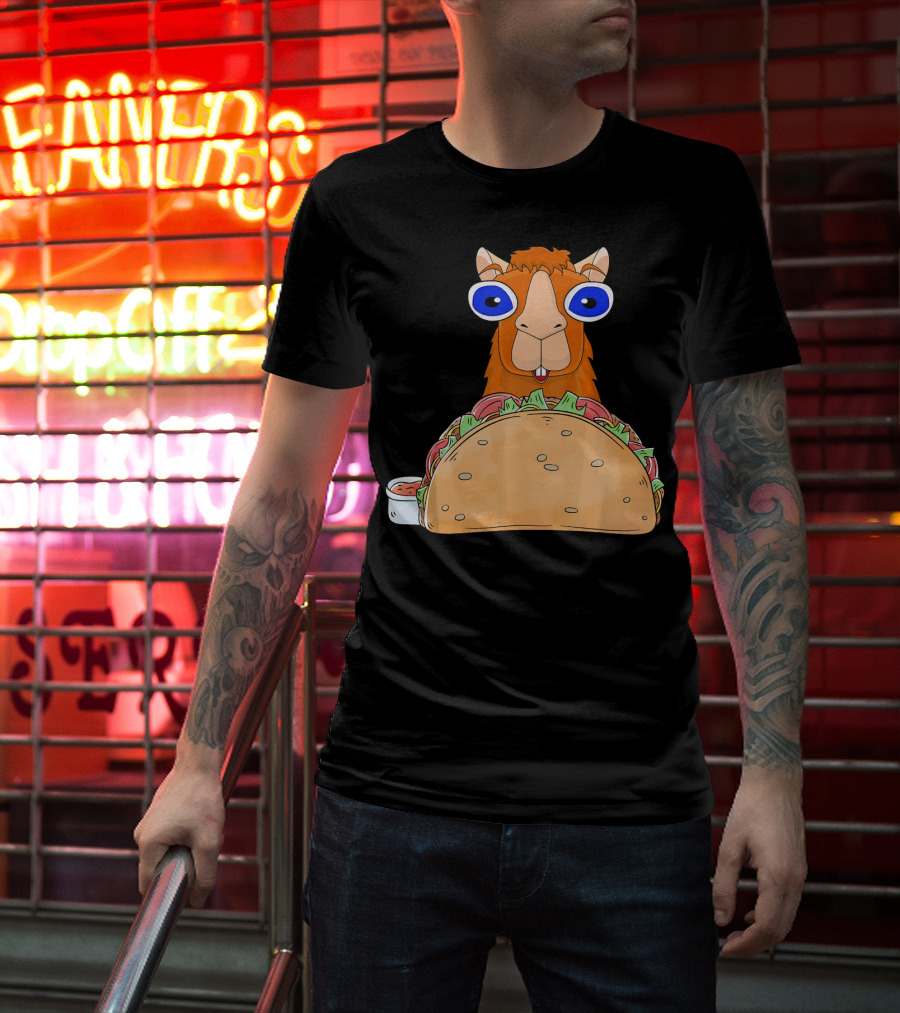 Llama Taco Lover Cinco De Mayo T-Shirt