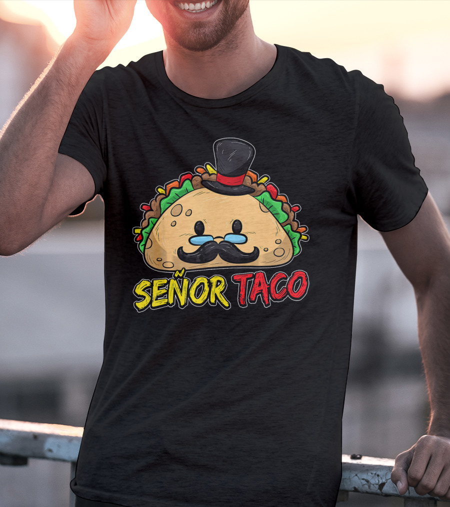 Señor Taco Mustache Cinco De Mayo T-Shirt