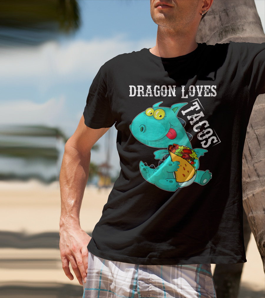 Dragon Loves Tacos Cinco De Mayo Taco T-Shirt