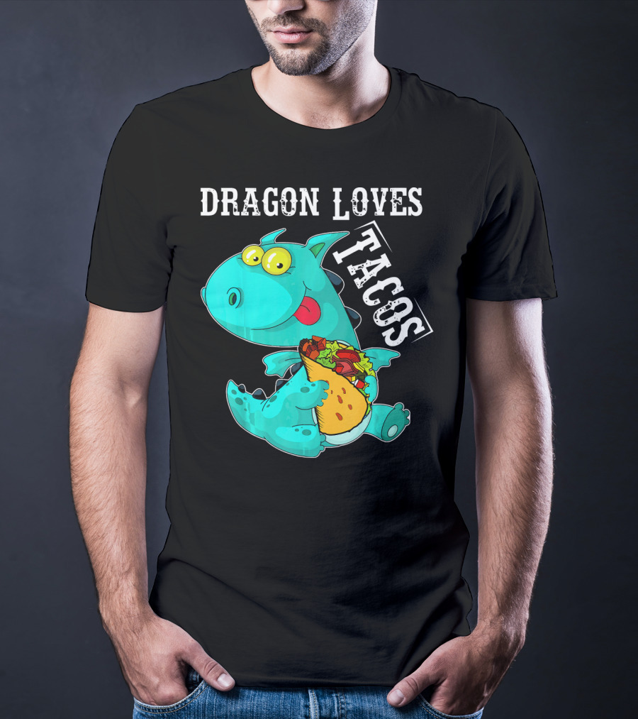 Dragon Loves Tacos Cinco De Mayo Taco T-Shirt