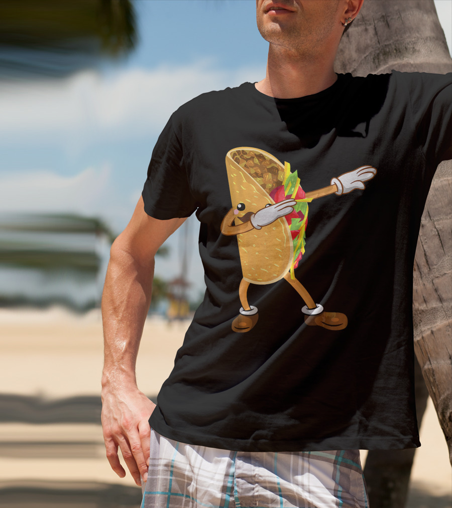 Dabbing Taco Dance Funny Cinco De Mayo T-Shirt