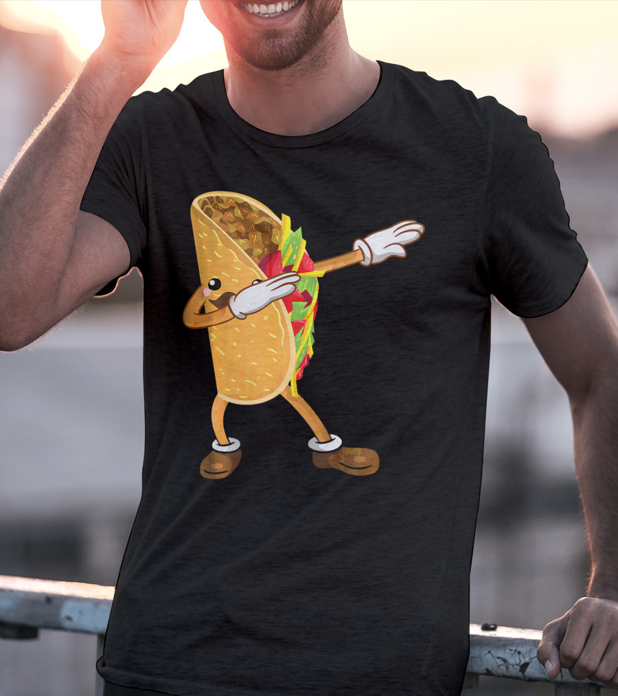 Dabbing Taco Dance Funny Cinco De Mayo T-Shirt