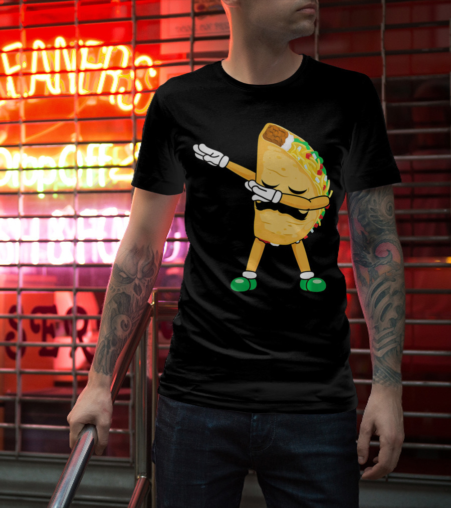 Dabbing Taco Mexican Cinco De Mayo Dab T-Shirt