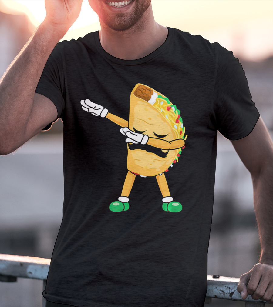 Dabbing Taco Mexican Cinco De Mayo Dab T-Shirt