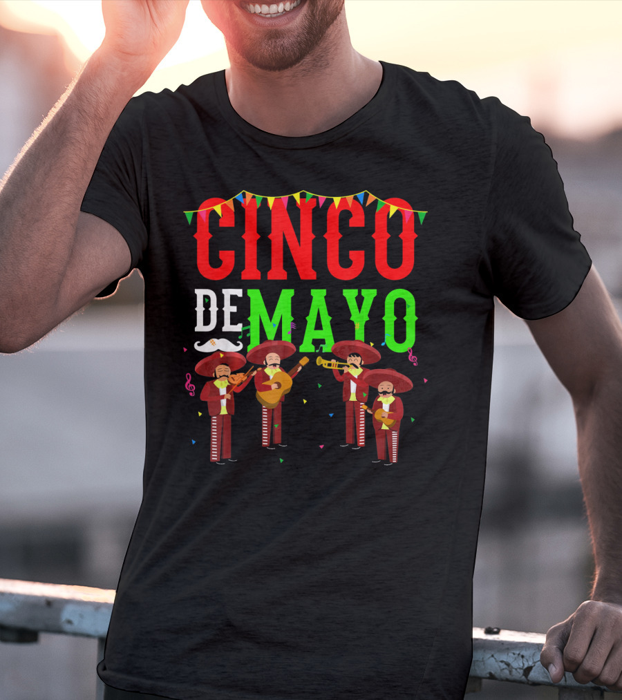 Cinco De Mayo Mariachi Men Mexico T-Shirt