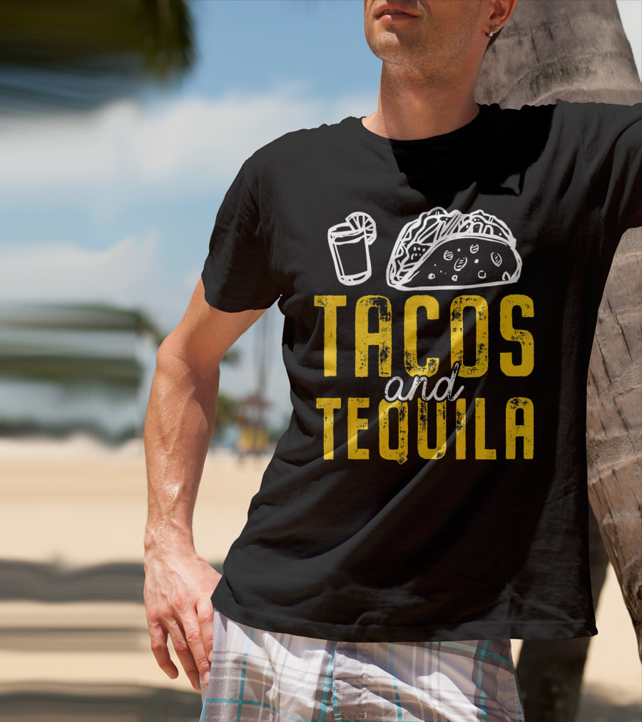 Tacos And Tequila Cinco De Mayo Taco Drink Fiesta T-Shirt