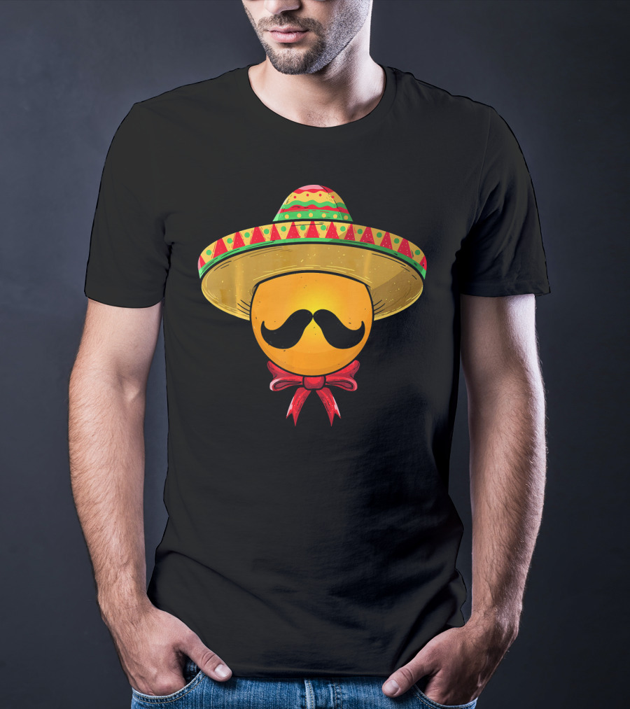 Cinco De Mayo Mexican Sombrero Ping Pong Mustache T-Shirt