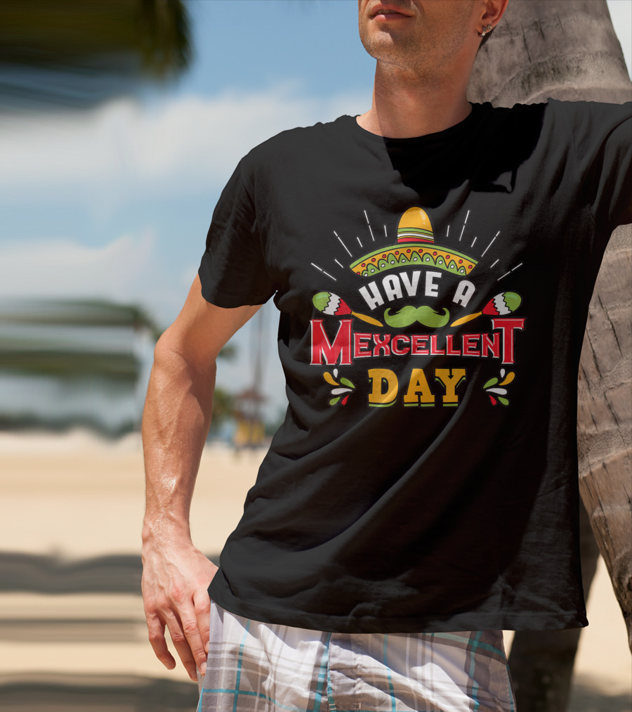 Have A Mexcellent Day Cinco De Mayo Party Mexican Fiesta T-Shirt