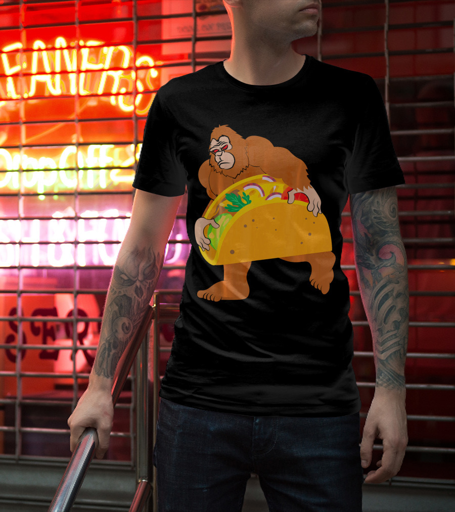 Bigfoot Taco Cinco De Mayo T-Shirt
