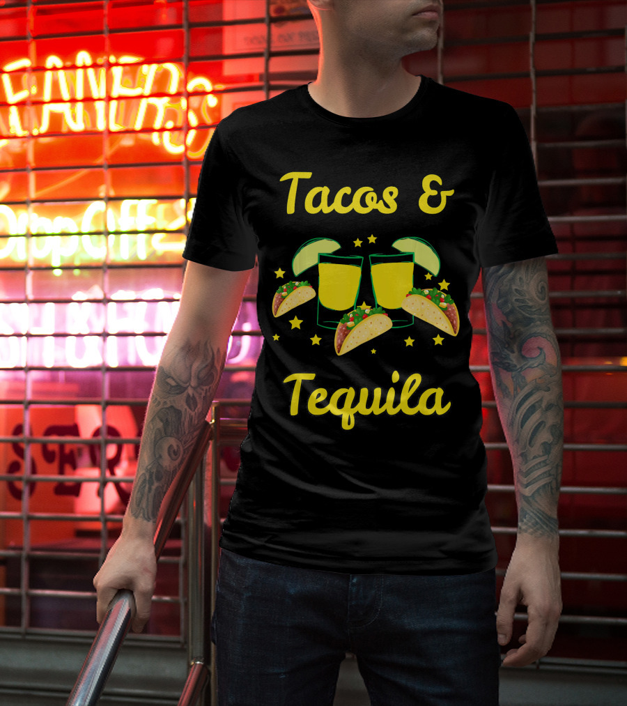 Cinco De Mayo Tacos Tequila Emoji T-Shirt