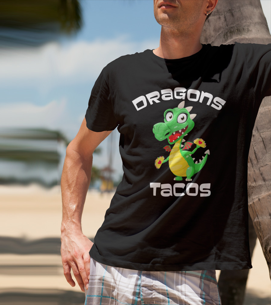Dragons Tacos Cinco De Mayo T-Shirt