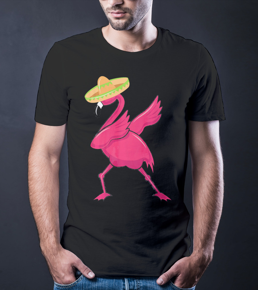 Flamingos De Mayo Cinco De Mayo Sombrero T-Shirt