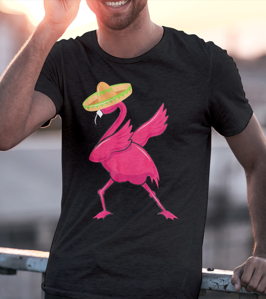 Flamingos De Mayo Cinco De Mayo Sombrero T-Shirt