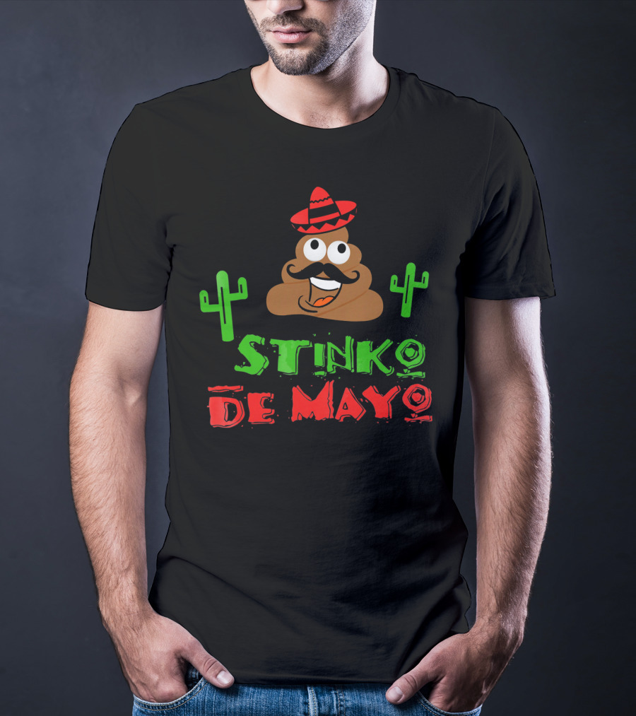 Stinko De Mayo Emoji Cactus Fun T-Shirt