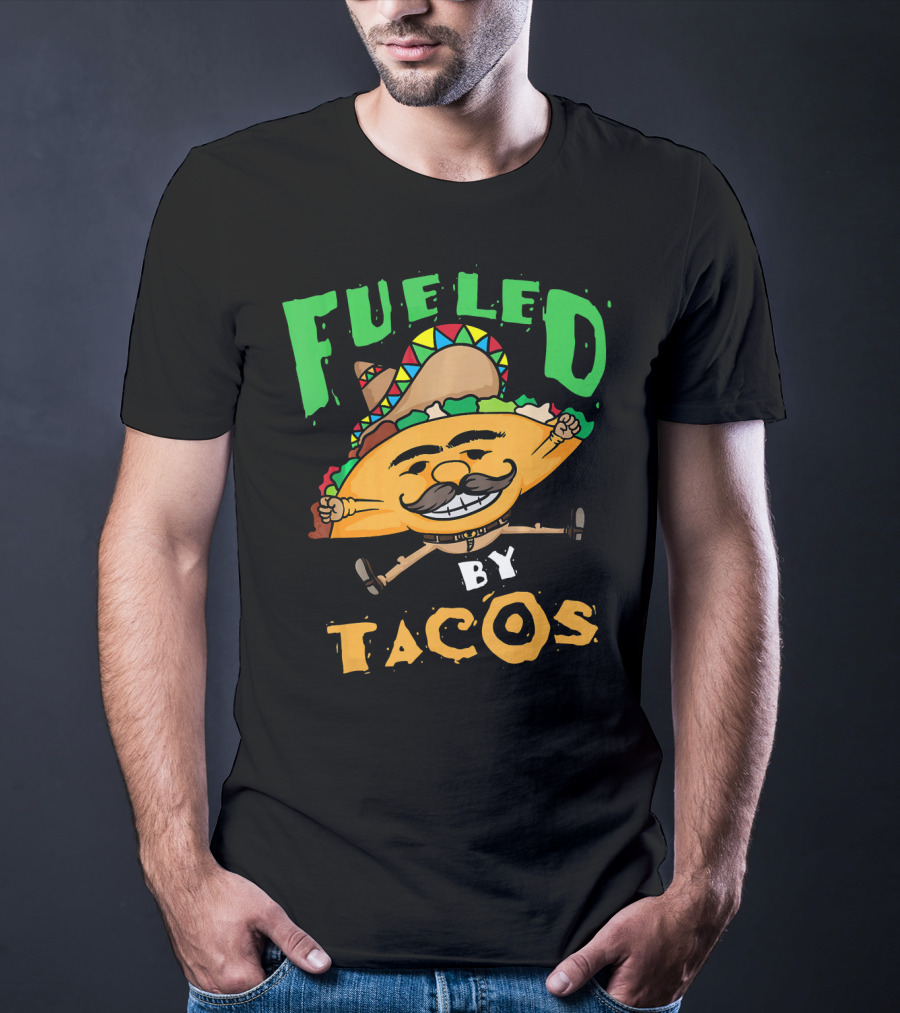 Fueled By Tacos Sombrero Cinco De Mayo T-Shirt