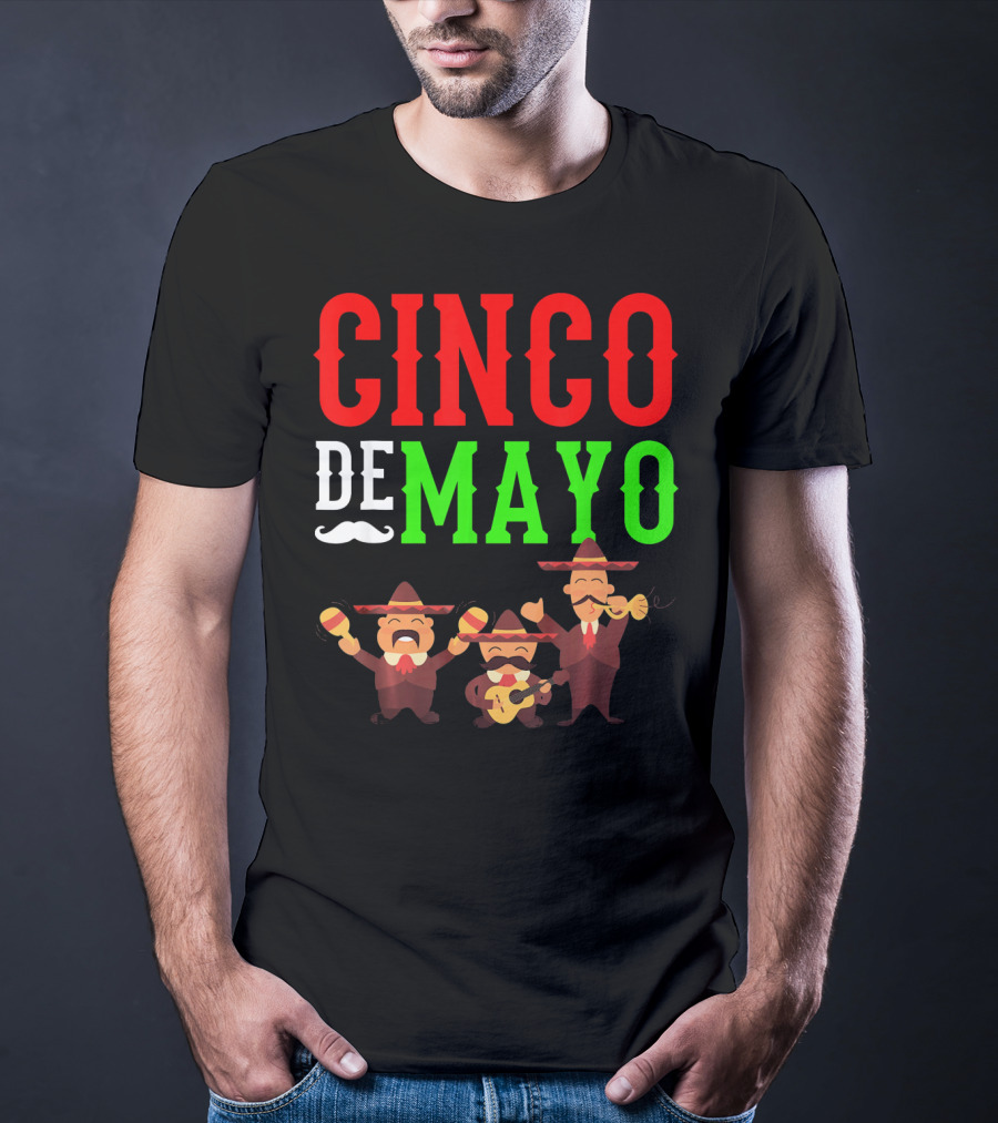 Cinco De Mayo Mariachi Musical Instruments T-Shirt