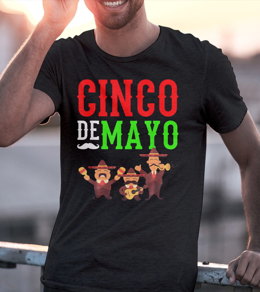 Cinco De Mayo Mariachi Musical Instruments T-Shirt