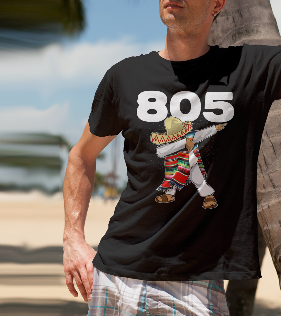 805 Cinco De Mayo Mexican Celebration Dance In California Area Code T-Shirt