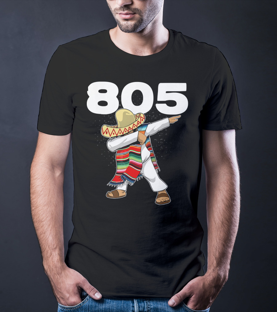 805 Cinco De Mayo Mexican Celebration Dance In California Area Code T-Shirt
